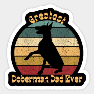 Greatest Doberman Dad Sticker